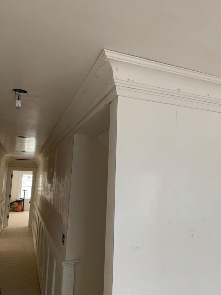 Crown molding and trim details by WHB Construction Corp.